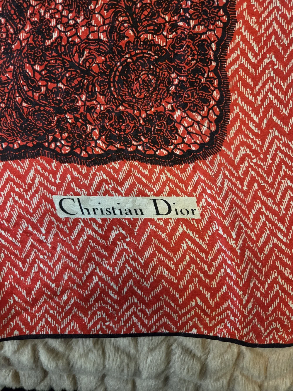Christian Dior Scarf 100% Silk Beautiful